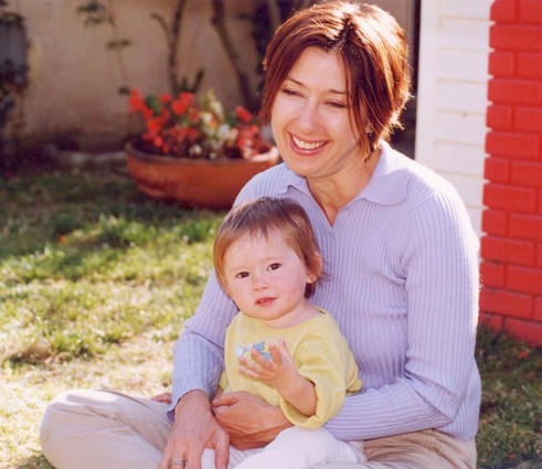 Christine Maggiore and daughter